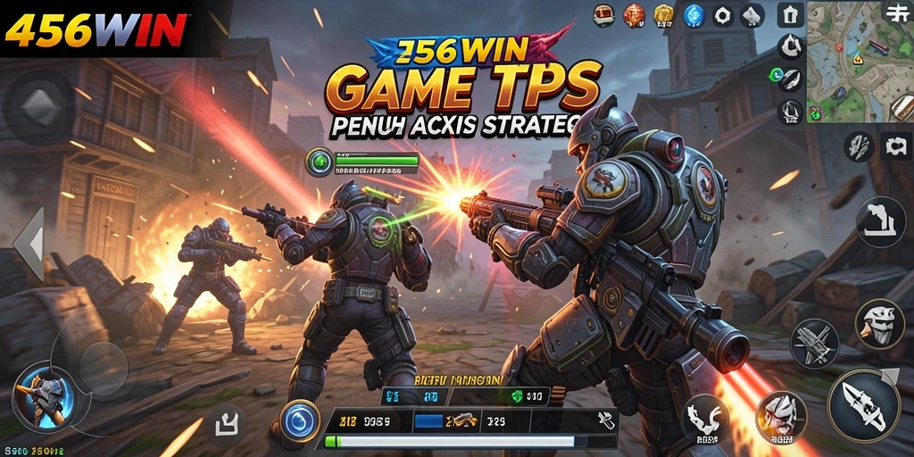 Screenshot gameplay 456WIN yang menunjukkan aksi perang seru.