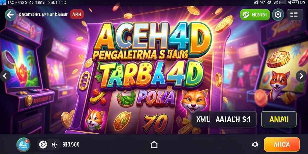 Tampilan menarik dari gameplay Slot ACEH4D yang seru dan interaktif.
