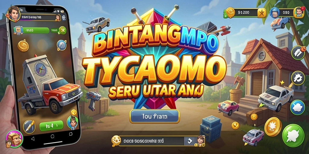 Tangkapan layar permainan BINTANGMPO menampilkan suasana manajerial yang seru.