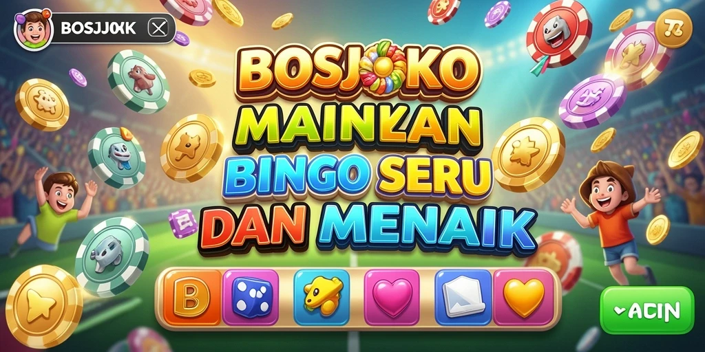 Screenshot gameplay BOSJOKO menampilkan suasana bingo yang seru dan kompetitif.