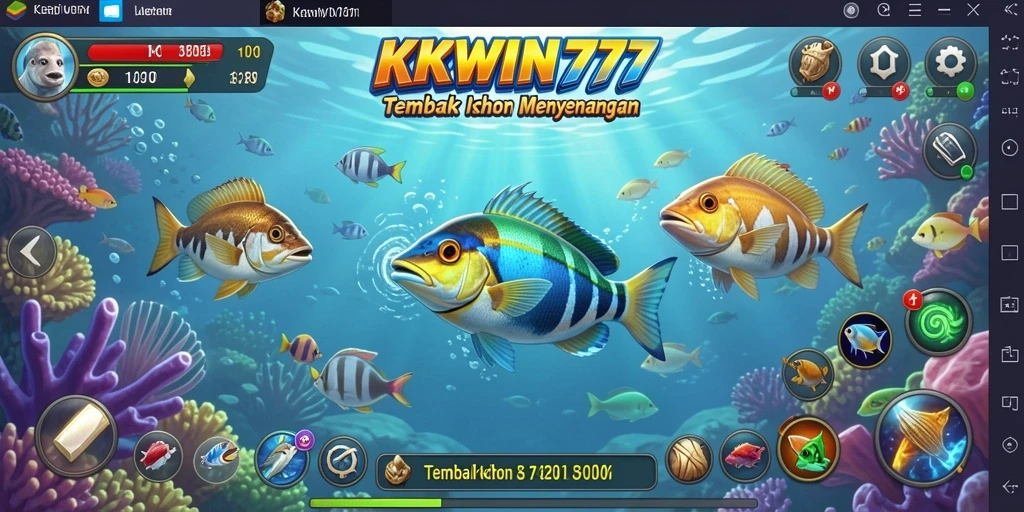 Tampilan menarik dari gameplay Tembak Ikan di KKWIN777.