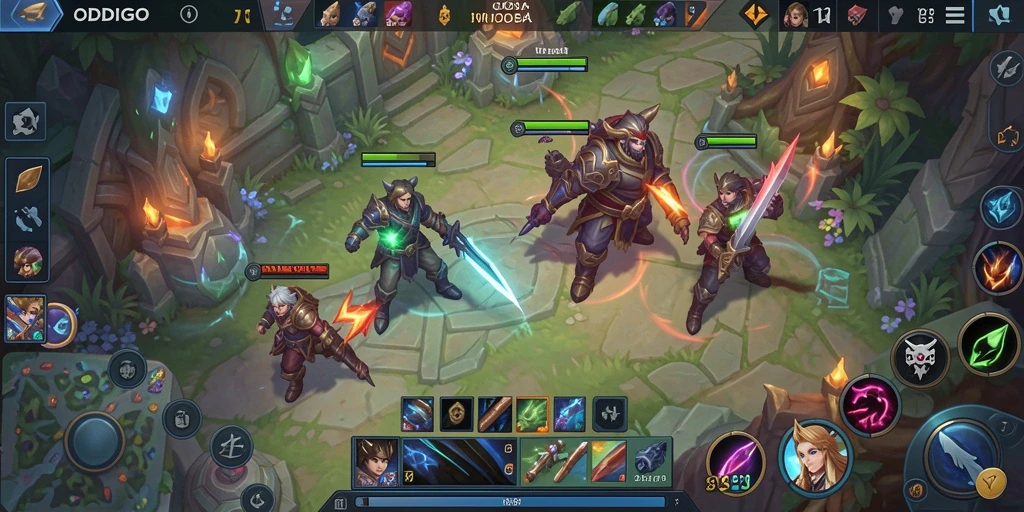 Gameplay ODDIGO dengan grafik menakjubkan dan pertempuran seru.