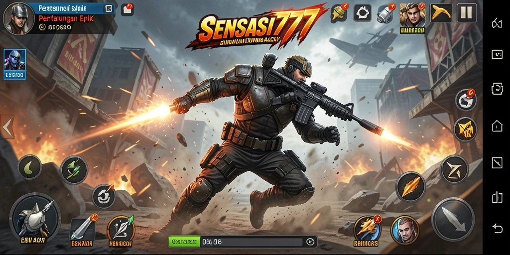 Screenshot SENSASI777 menunjukkan pertarungan seru dengan grafis menakjubkan.